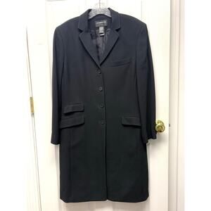 Vintage Liz Claiborne Classics Black Longline Blazer Women’s 12 Tailored Y2K